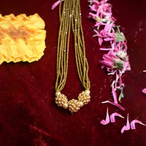 Mustard Ball Crystal Beads Thusi