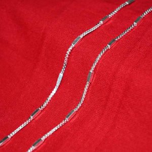 Strip Link Silver Chain