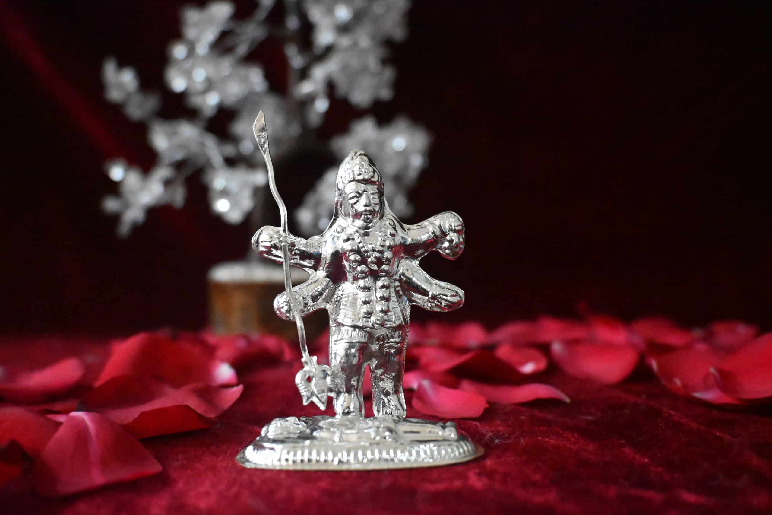 Shakti Roop Maa Kali Pokal Silver Murti
