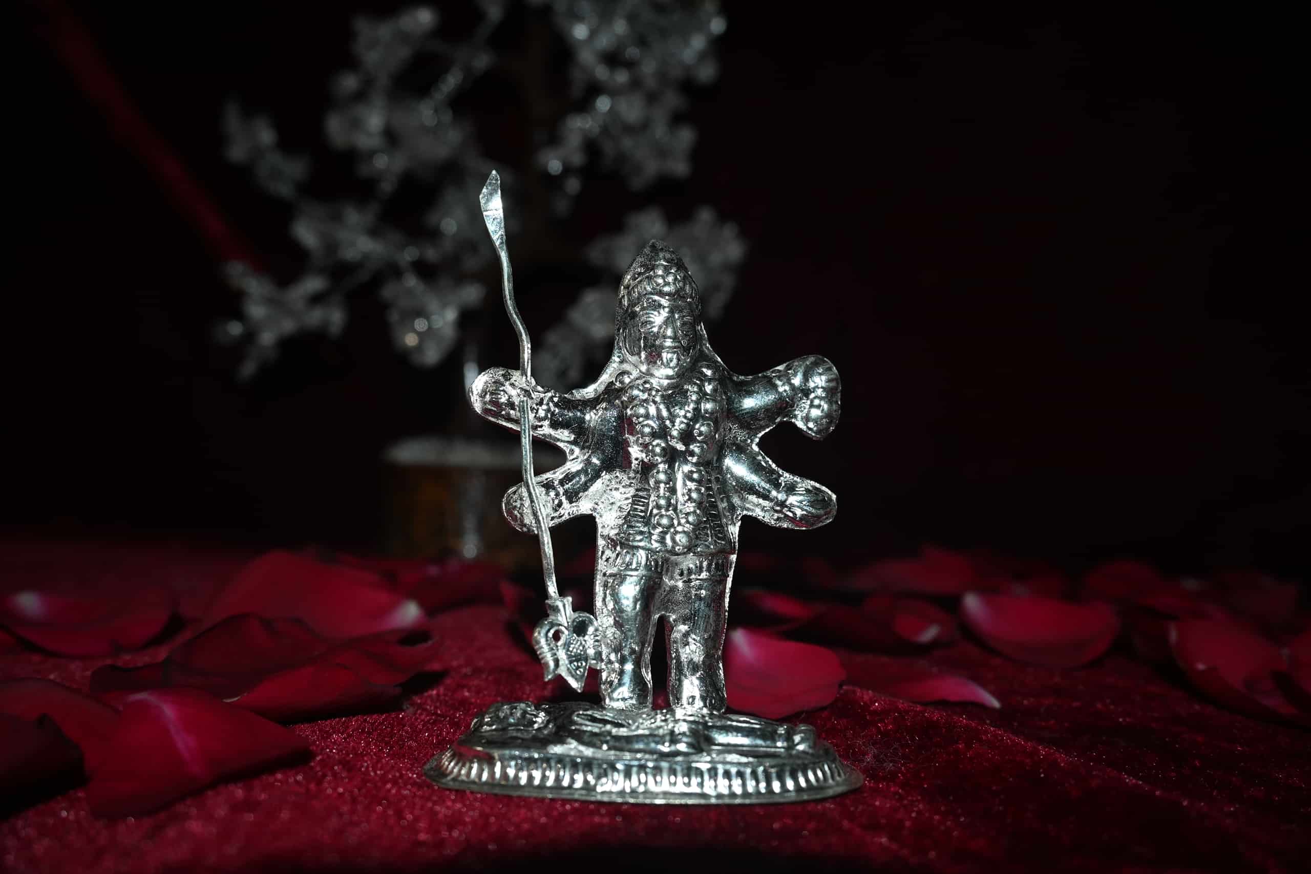 Shakti Roop Maa Kali Pokal Silver Murti