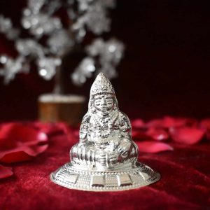 Dhanadhyaksha Kuber Pokal Silver Murti