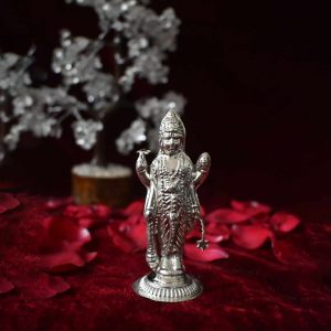 Lord Vishnu Pokal Silver Murti