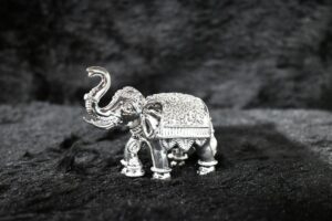 Divine Gajalaxmi Silver Murti