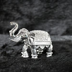 Divine Gajalaxmi Silver Murti