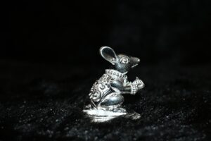Silver Solid Mushak Murti