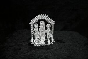 Silver Solid Ram Darbar Murti
