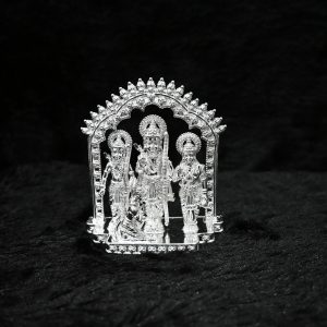 Silver Solid Ram Darbar Murti