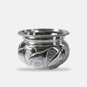 Traditional Elegance Silver Matka Bowl