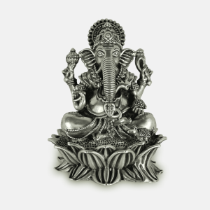 Kamal Vasini Ganesha Silver Murti