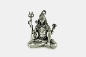 Silver Solid Lord Shiva Murti