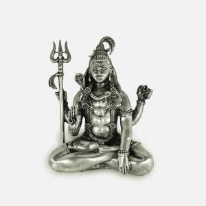 Silver Solid Lord Shiva Murti